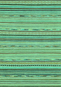 Abstract Turquoise Modern Rug, abs2204turq