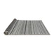 Sideview of Abstract Gray Modern Rug, abs2205gry