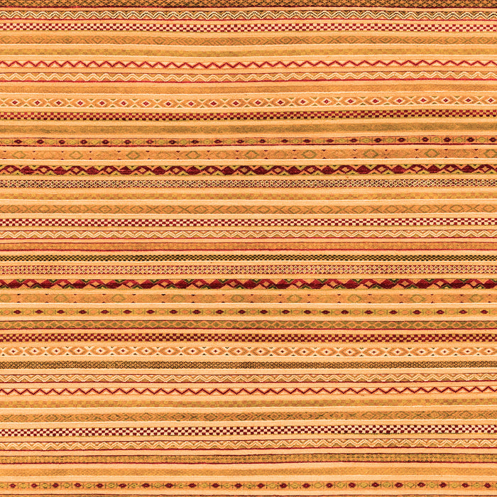 Square Machine Washable Abstract Orange Modern Area Rugs, wshabs2205org