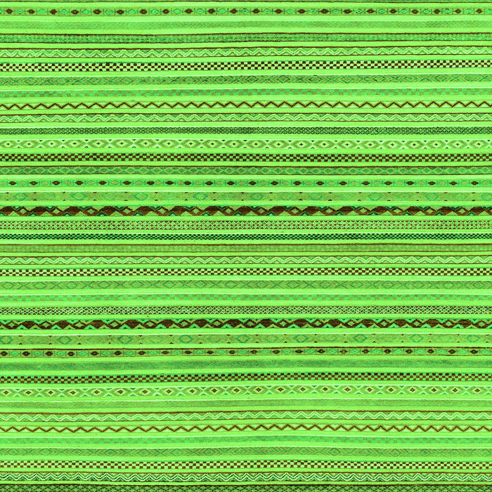 Square Abstract Green Modern Rug, abs2205grn