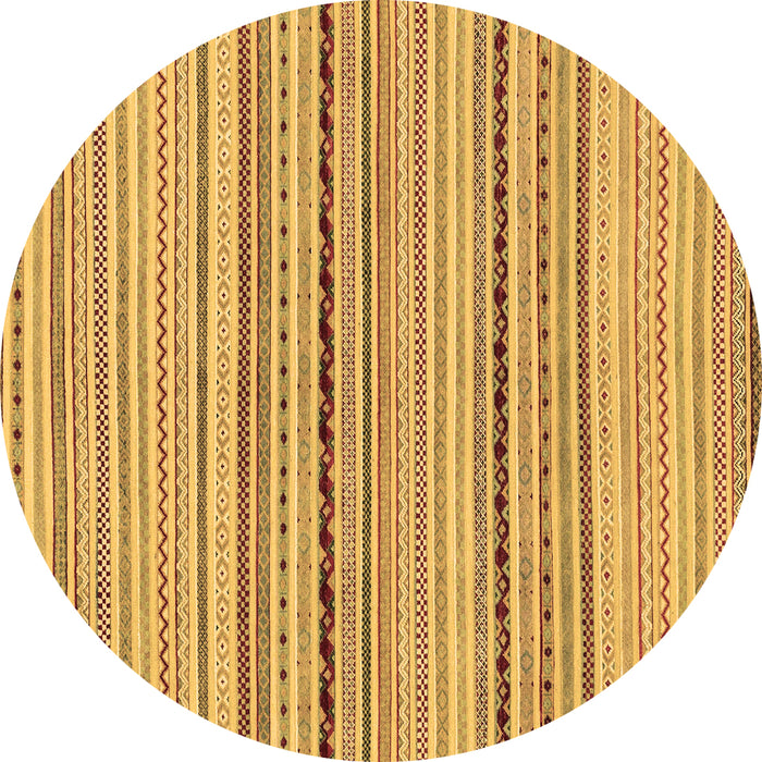 Round Machine Washable Abstract Brown Modern Rug, wshabs2205brn