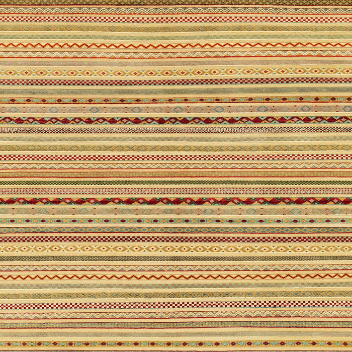 Square Abstract Chocolate Brown Modern Rug, abs2205