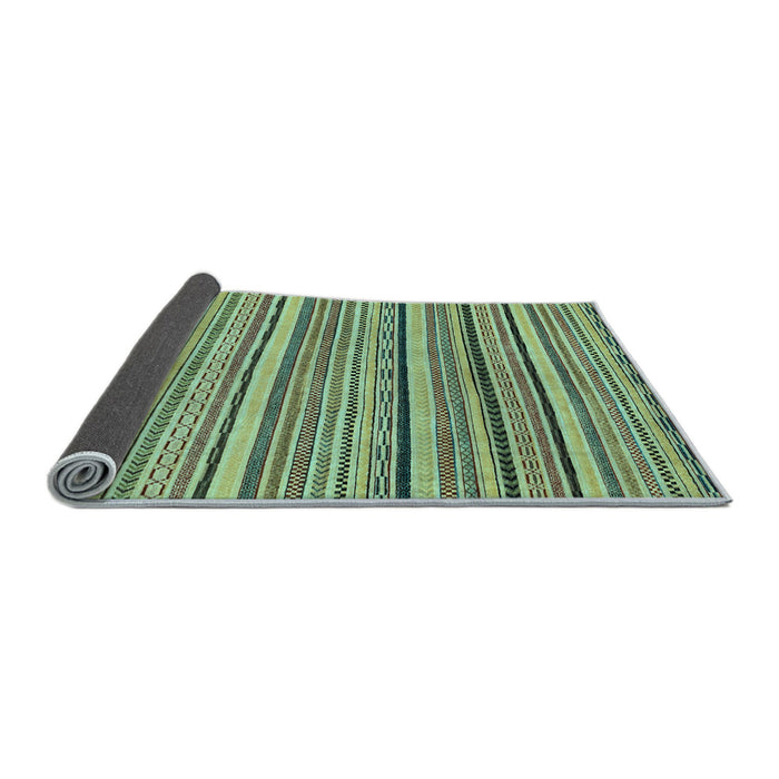 Sideview of Abstract Light Blue Modern Rug, abs2206lblu