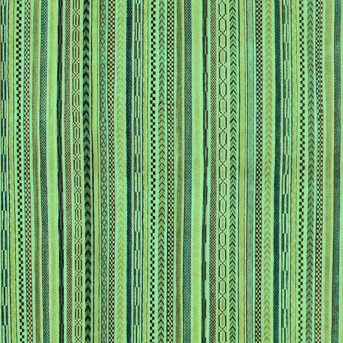 Square Machine Washable Abstract Turquoise Modern Area Rugs, wshabs2206turq