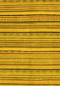 Abstract Yellow Modern Rug, abs2206yw