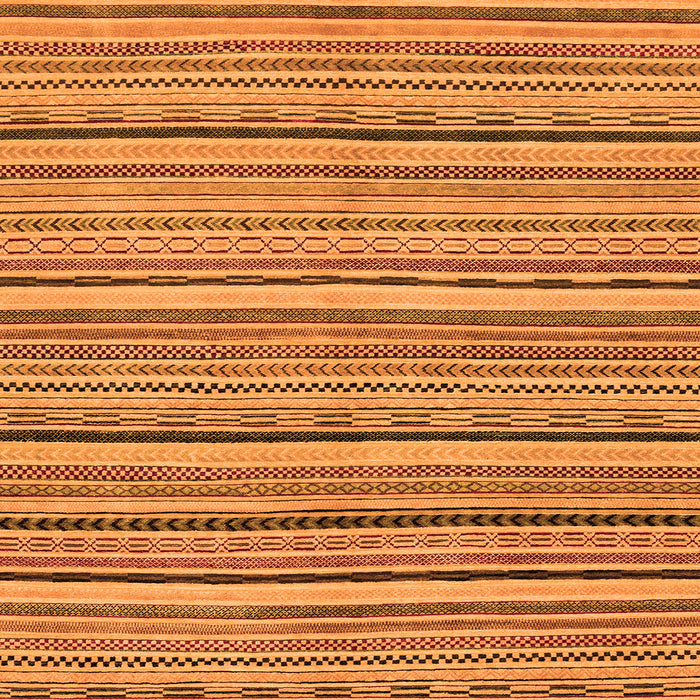 Square Machine Washable Abstract Orange Modern Area Rugs, wshabs2206org