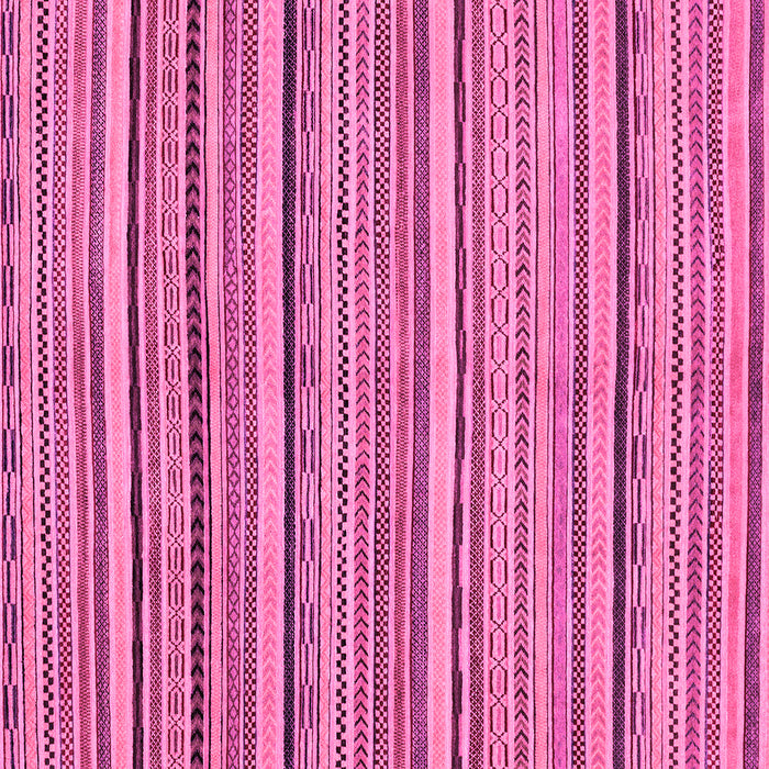 Square Machine Washable Abstract Pink Modern Rug, wshabs2206pnk