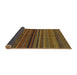 Sideview of Abstract Red Brown Modern Rug, abs2207