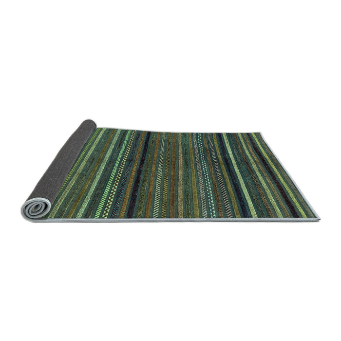 Sideview of Abstract Light Blue Modern Rug, abs2207lblu