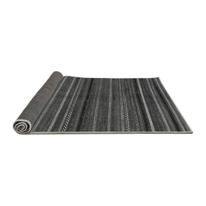 Sideview of Abstract Gray Modern Rug, abs2207gry