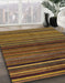 Machine Washable Abstract Red Brown Rug in a Family Room, wshabs2207