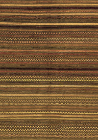 Abstract Brown Modern Rug, abs2207brn