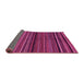 Sideview of Abstract Pink Modern Rug, abs2207pnk