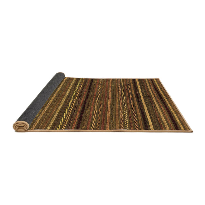 Sideview of Abstract Brown Modern Rug, abs2207brn