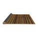 Sideview of Abstract Brown Modern Rug, abs2207brn