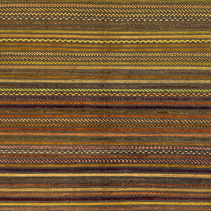 Square Machine Washable Abstract Red Brown Rug, wshabs2207