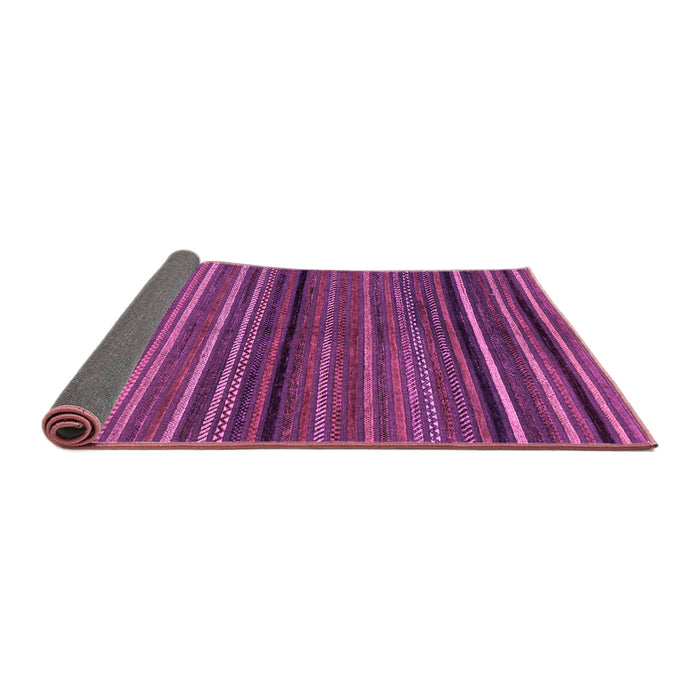 Sideview of Abstract Purple Modern Rug, abs2207pur