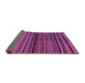 Sideview of Abstract Purple Modern Rug, abs2207pur