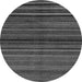 Round Abstract Gray Modern Rug, abs2207gry