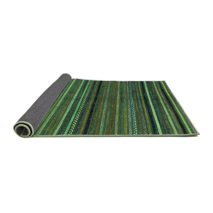 Sideview of Abstract Turquoise Modern Rug, abs2207turq