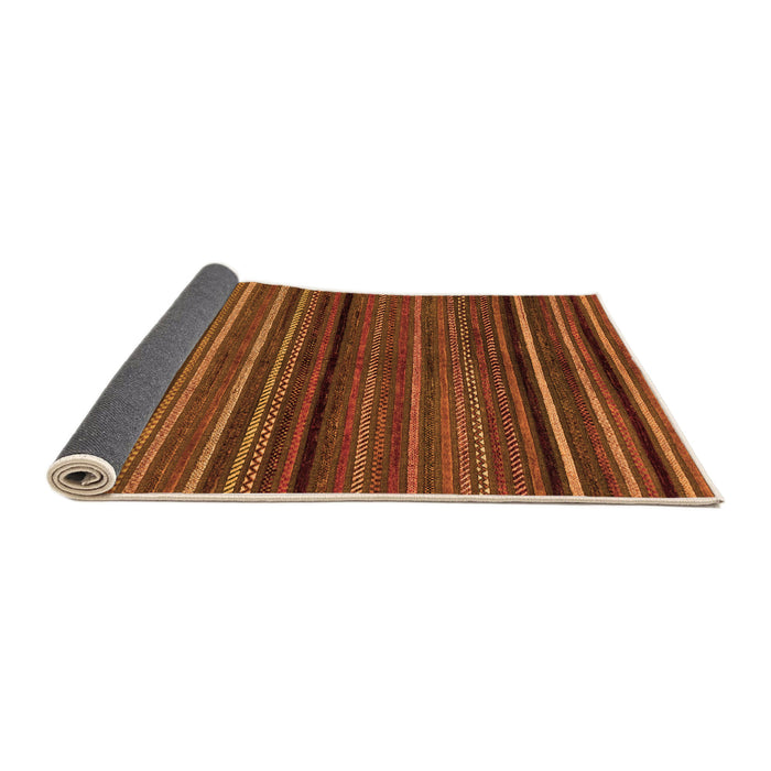 Sideview of Abstract Orange Modern Rug, abs2207org