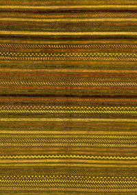 Abstract Yellow Modern Rug, abs2207yw