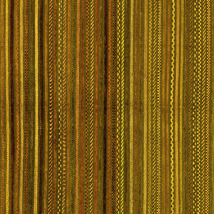 Square Machine Washable Abstract Yellow Modern Rug, wshabs2207yw