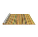 Sideview of Machine Washable Abstract Light Brown Rug, wshabs2208