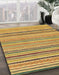 Machine Washable Abstract Light Brown Rug in a Family Room, wshabs2208