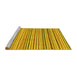 Sideview of Machine Washable Abstract Yellow Modern Rug, wshabs2208yw