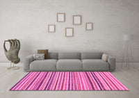 Machine Washable Abstract Pink Modern Rug, wshabs2208pnk