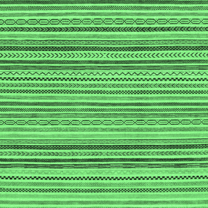 Square Machine Washable Abstract Emerald Green Modern Area Rugs, wshabs2208emgrn