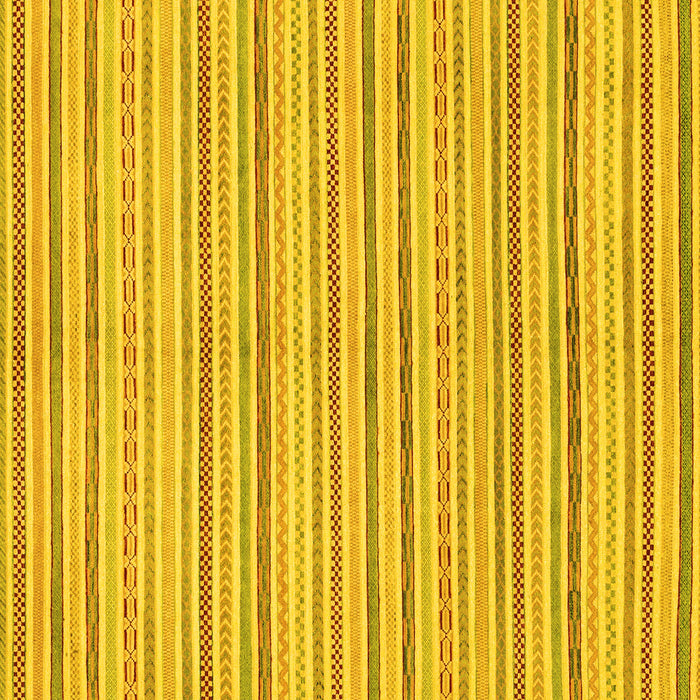 Square Abstract Yellow Modern Rug, abs2209yw