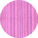 Round Abstract Purple Modern Rug, abs2209pur