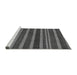 Sideview of Machine Washable Abstract Gray Modern Rug, wshabs220gry