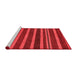 Modern Red Washable Rugs