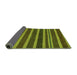 Sideview of Abstract Green Modern Rug, abs220grn