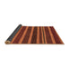 Sideview of Abstract Brown Modern Rug, abs220brn