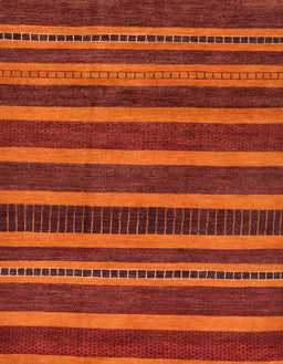 Abstract Orange Red Modern Rug, abs220