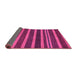 Sideview of Abstract Purple Modern Rug, abs220pur