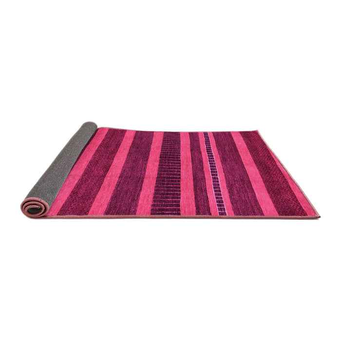 Sideview of Abstract Pink Modern Rug, abs220pnk