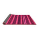 Sideview of Abstract Pink Modern Rug, abs220pnk