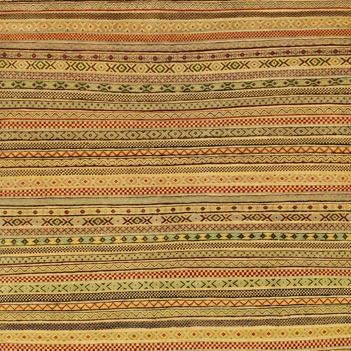 Machine Washable Abstract Yellow Rug, wshabs2210