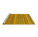 Sideview of Machine Washable Abstract Yellow Modern Rug, wshabs2210yw