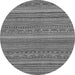 Round Machine Washable Abstract Gray Modern Rug, wshabs2210gry