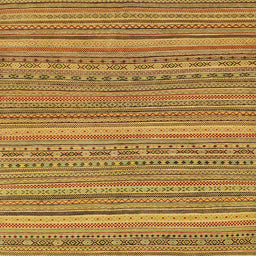 Square Machine Washable Abstract Yellow Rug, wshabs2210