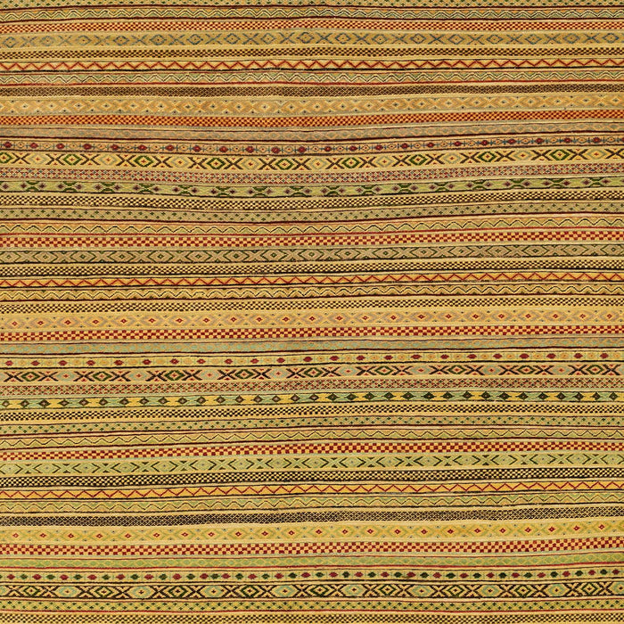 Square Machine Washable Abstract Yellow Rug, wshabs2210