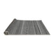 Sideview of Abstract Gray Modern Rug, abs2210gry