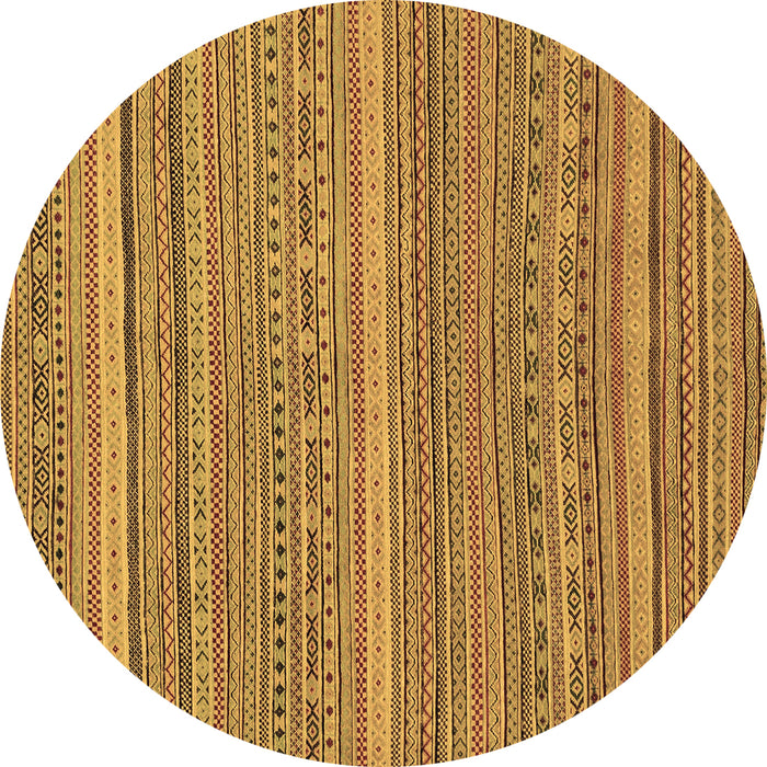 Round Machine Washable Abstract Brown Modern Rug, wshabs2210brn