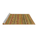 Sideview of Machine Washable Abstract Yellow Rug, wshabs2211